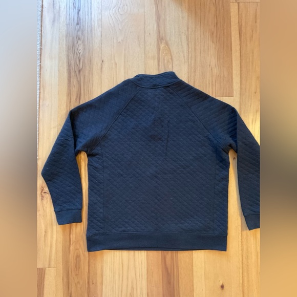 Eddie Bauer Men's Mid-weight Mock Quilted Black Pullover, Size Large - Picture 2 of 6